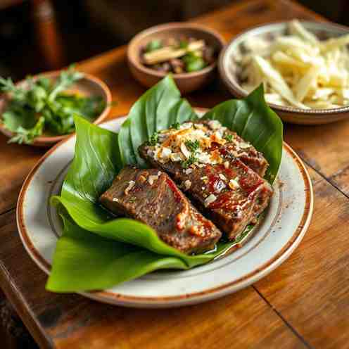 Samoan Pork Short Ribs Recipe - Slow-Cooked in Banana Leaves